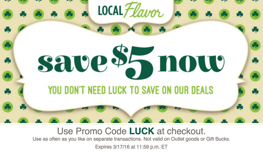 Local Flavor Double Take Deal $5 off