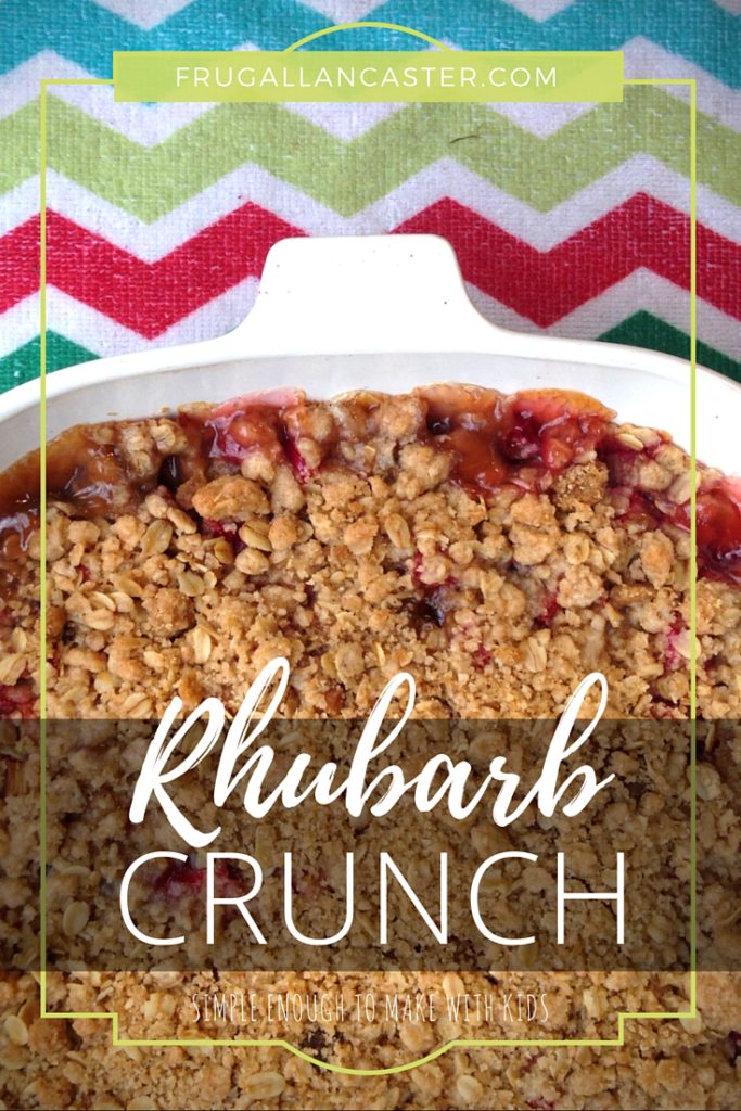 rhubarb crunch