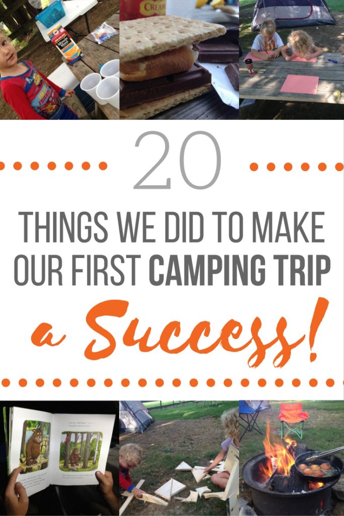 20 things we did to make our first camping trip with kids a success