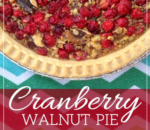 cranberry walnut christmas thanksgiving holiday pie