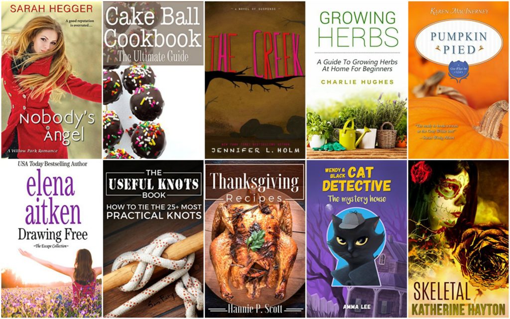 free ebook thanksgiving recipes, growing herbs, cake ball cookbook, tying knots
