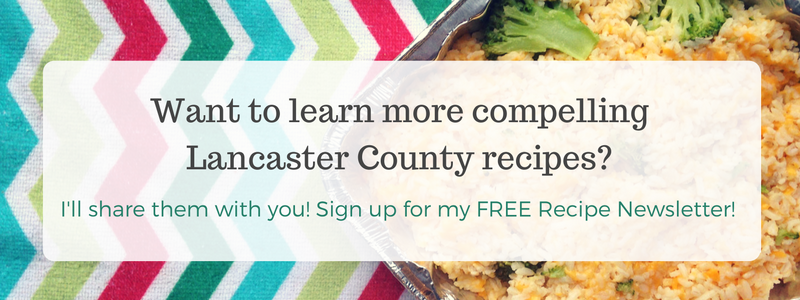 lancaster county recipes email newsletter signup