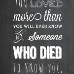 You Are Loved Chalkboard Wall Art