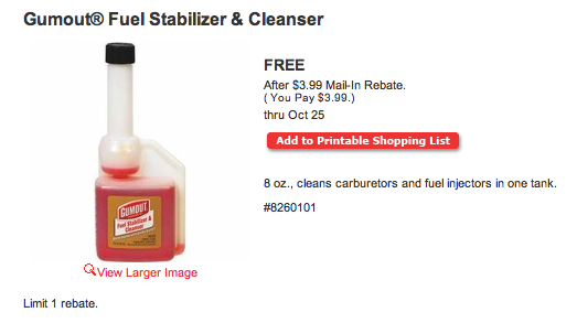FREE Fuel Stabilizer & Cleanser FREE Fuel Stabilizer & Cleanser