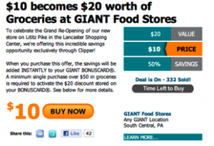 Giant $20 worth of Groceries Giant $20 worth of Groceries