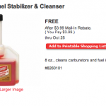 FREE Fuel Stabilizer & Cleanser