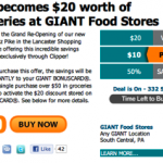 Giant $20 worth of Groceries
