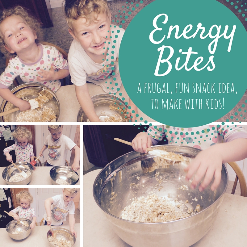 No-Bake Energy Bites: A frugal, fun snack idea to make with kids (and toddlers too!)
