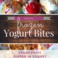 Frozen Yogurt Bites: A Healthy Simple Snack You Can Make With Kids (and toddlers too!)