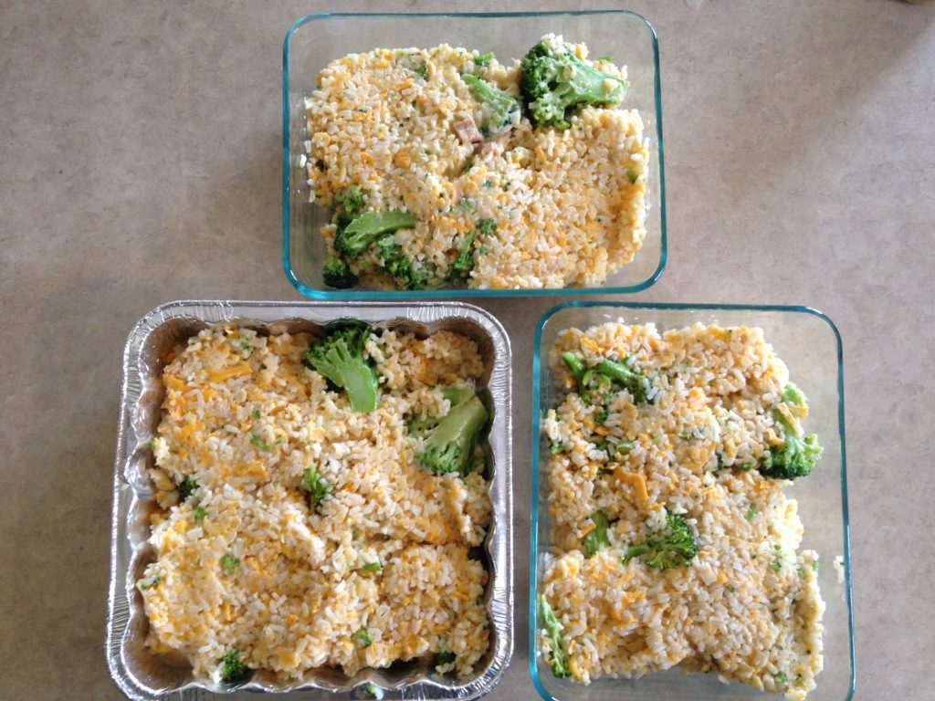 Cheddar Broccoli Rice Casserole and Freezer Cooking with a Preschooler ...