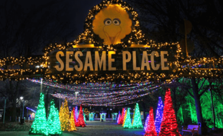 Sesame Place Lights