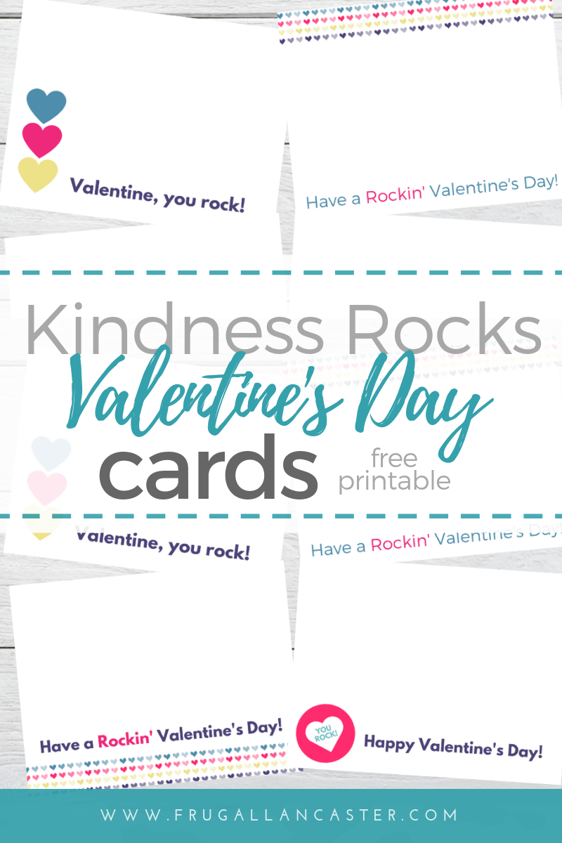 This year for Valentine's Day we want to encourage and inspire you to paint kindness rocks! This FREE printable of Valentine's Day cards are for you to use with your children's valentine's. Have a rockin' Valentine's Day!
